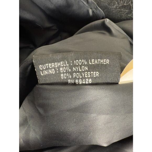 Traditional Trends Petites Sz PM Moto Leather Floral Snap Jacket Trench Coat - Picture 10 of 10